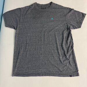 Hurley Logo T Shirt Heather Gray Mens Large